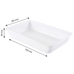 Bac Plat 10 L White