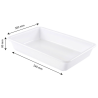 Bac Plat 10 L White