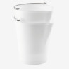 Seau 12L Bec Verseur Inox Blanc - Gilac