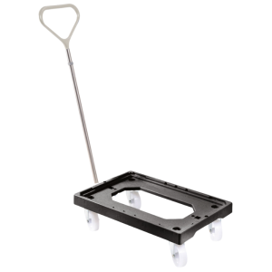 Socle Rouleur 4 Rattad Pöörlevad - Terasraam - Must