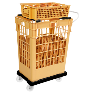 Socle Rouleur 4 Rattad Pöörlevad - Terasraam - Must