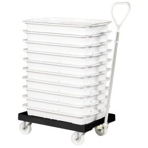 Socle Rouleur 4 Rattad Pöörlevad - Terasraam - Must