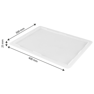 Kaan poolkasti jaoks - 400 x 300 mm - Valge