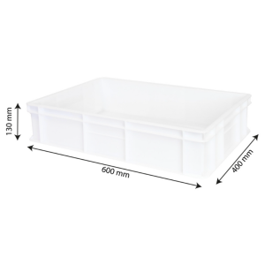 Bac à Pâtons - 600 x 400 x 130 mm - 23 L - Valge