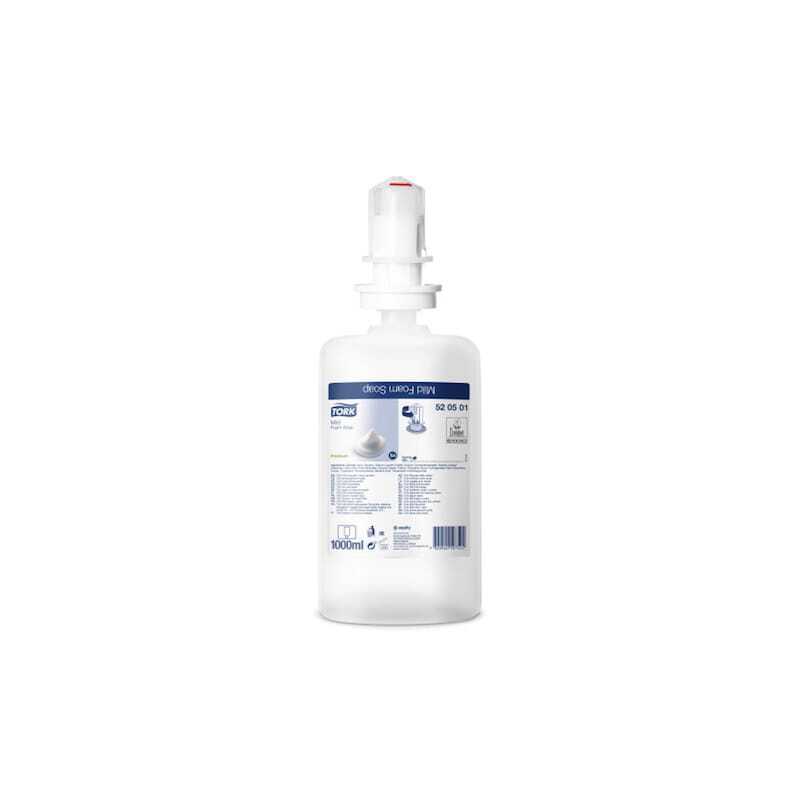 Tork Savon Mousse Doux Transparent - Komplekt 6 | Toidetud, värske ja niisutatud nahk Tork Savon Mousse Doux Transparent - Komplekt 6 | Toidetud, värske ja niisutatud nahk