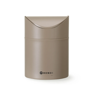 Lauaprügikast kiikuvate kaantega - Beež - HENDI