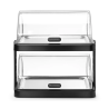 Vitrine Buffet Libiseva Kaas UNIQ - 2 Plaati - Must - HENDI