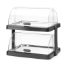 Vitrine Buffet Libiseva Kaas UNIQ - 2 Plaati - Must - HENDI