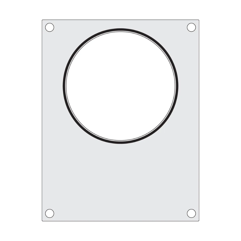 Sealing Matrix for Manual Sealer - 1 Round Compartment - HENDI