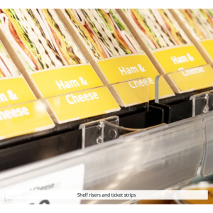 Avatud madal jahutuskapp supermarketile - Must - 360 L