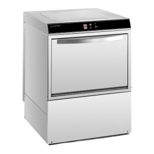 Professionaalne Nõudepesumasin Loputusvedeliku ja Pesuaine Doseerija ning Tühjenduspumbaga - 50 x 50 cm - Dynasteel