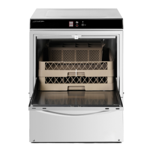 Professionaalne Nõudepesumasin Loputusvedeliku ja Pesuaine Doseerija ning Tühjenduspumbaga - 50 x 50 cm - Dynasteel