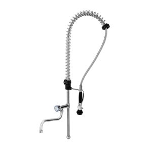 Dish Spray Faucet with Single-Hole Mixer with Gooseneck - Dynasteel