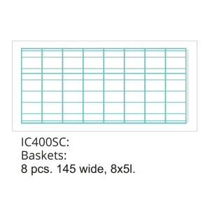 Vitrine jäätise jaoks - 8 x 5 L