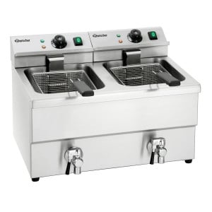 Professional Deep Fryer Imbiss II - 2x8 L - Bartscher