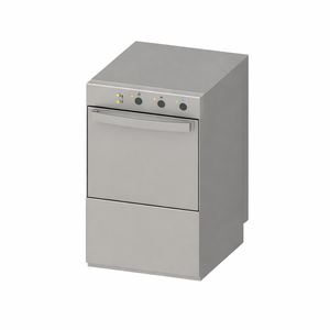 Professionaalne Nõudepesumasin Loputusvedeliku ja Pesuaine Doseerijaga - 40 x 40 cm - Dynasteel