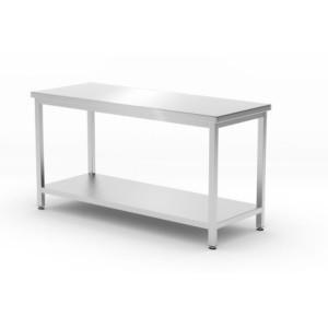 Table Centrale Profi Line avec Étagère - L 1600 x P 600 mm - HENDI