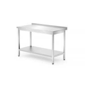 Profi Line seinakinnitusega töölaud riiuliga - S 700 x L 1200 mm - HENDI