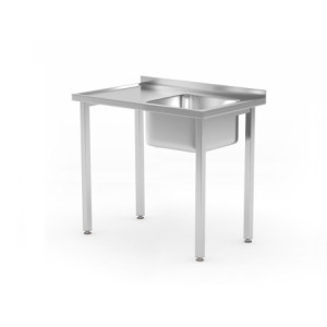 Plonge 1 Bac à Droite Kitchen Line - P 600 x L 800 mm - HENDI
