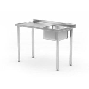 Plonge 1 Bac à Droite Kitchen Line - P 600 x L 1000 mm - HENDI