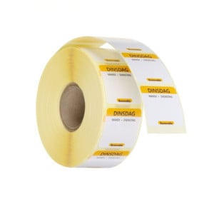 Jälgitavuse sildid Teisipäev - Rull 1000 - HENDI