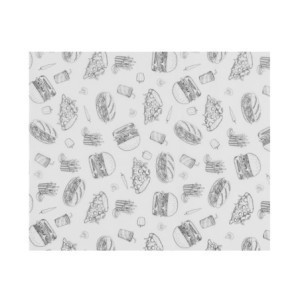 Rasvakindel paber Hamburgerid - 200 x 250 mm - HENDI