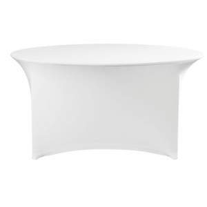 Housse pour Table Ronde - Blanc - ø 1500 mm - HENDI