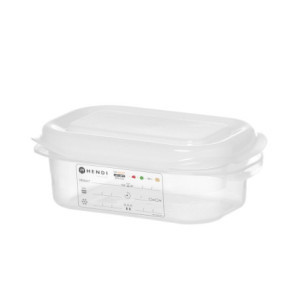 Bac GN 1/9 Transparent in PP - 0.6 L - HENDI