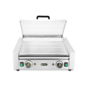 Rullgrill vorstidele kaanega - 2 tsooni - HENDI