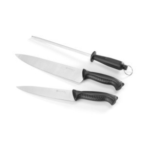 Set 3 Pièces - Couteaux et Fusil - HENDI