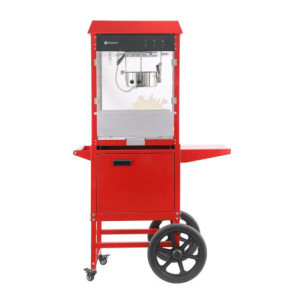 Popcorn Machine with Cart - Red - HENDI
