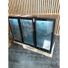 Refrigerated Back Bar Skinplate - 3 Glass Swing Doors - 328 L - Dynasteel