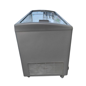 Stainless Steel Look Freezer with Sliding Glass Doors - 500 L - TENSAI