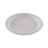 Ümmargused Bagasse taldrikud - 26,1 cm - Komplekt 50 - FourniResto