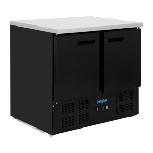 Black Positive Refrigerated Table - 2 Doors - 257 L - Polar