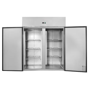 Positiivne külmkapp 1400 L Roostevaba teras GN 2/1 – 2 ust