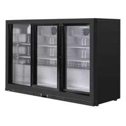 Compact 3 Glass Door Back Bar Refrigerator