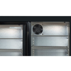 Compact 3 Glass Door Back Bar Refrigerator