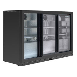 Compact 3 Glass Door Back Bar Refrigerator