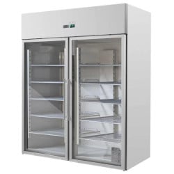 Positiivne külmkapp 1400 L 2 klaasustega GN 2/1