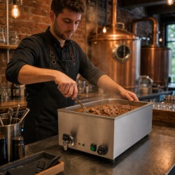Bain-Marie Pro GN 1/1 20 L 1200 W Roostevaba teras koos äravooluga