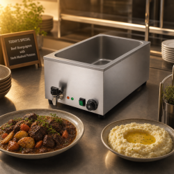 Bain-Marie Pro GN 1/1 20 L 1200 W Roostevaba teras koos äravooluga