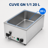 Bain-Marie Pro GN 1/1 20 L 1200 W Roostevaba teras koos äravooluga