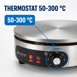 Elektriline pannkoogipann Pro Ø 400 mm 3000 W — Malmplaat