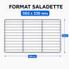 Grill salatile 560 x 330 mm — Plastikuga kaetud riiul