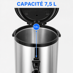 Isotermiline joogijaotur 7,5 L Roostevaba teras AISI 304