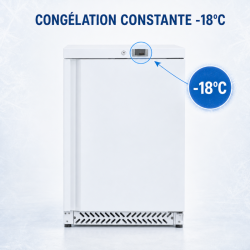 Mini Negatiivne Külmik 170 L -18°C Valge