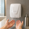Professionaalne kätekuivati 2100 W ABS Valge — Kuivamisaeg 30 s