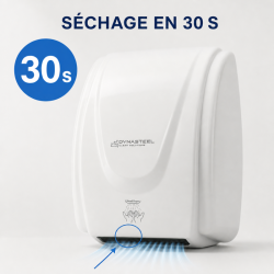 Professionaalne kätekuivati 2100 W ABS Valge — Kuivamisaeg 30 s