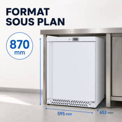 Mini Negatiivne Külmik 170 L -18°C Valge